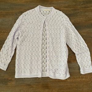 Super cute lavender cardigan!